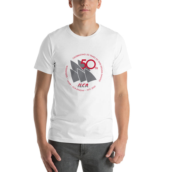 Short-Sleeve Unisex T-Shirt (Red/Grey 50th Logo)